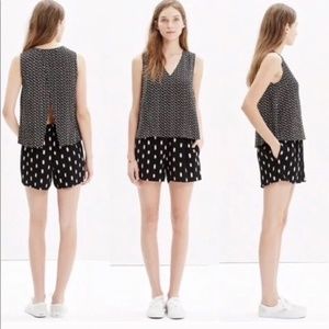 Madewell overlay romper in ikat brush